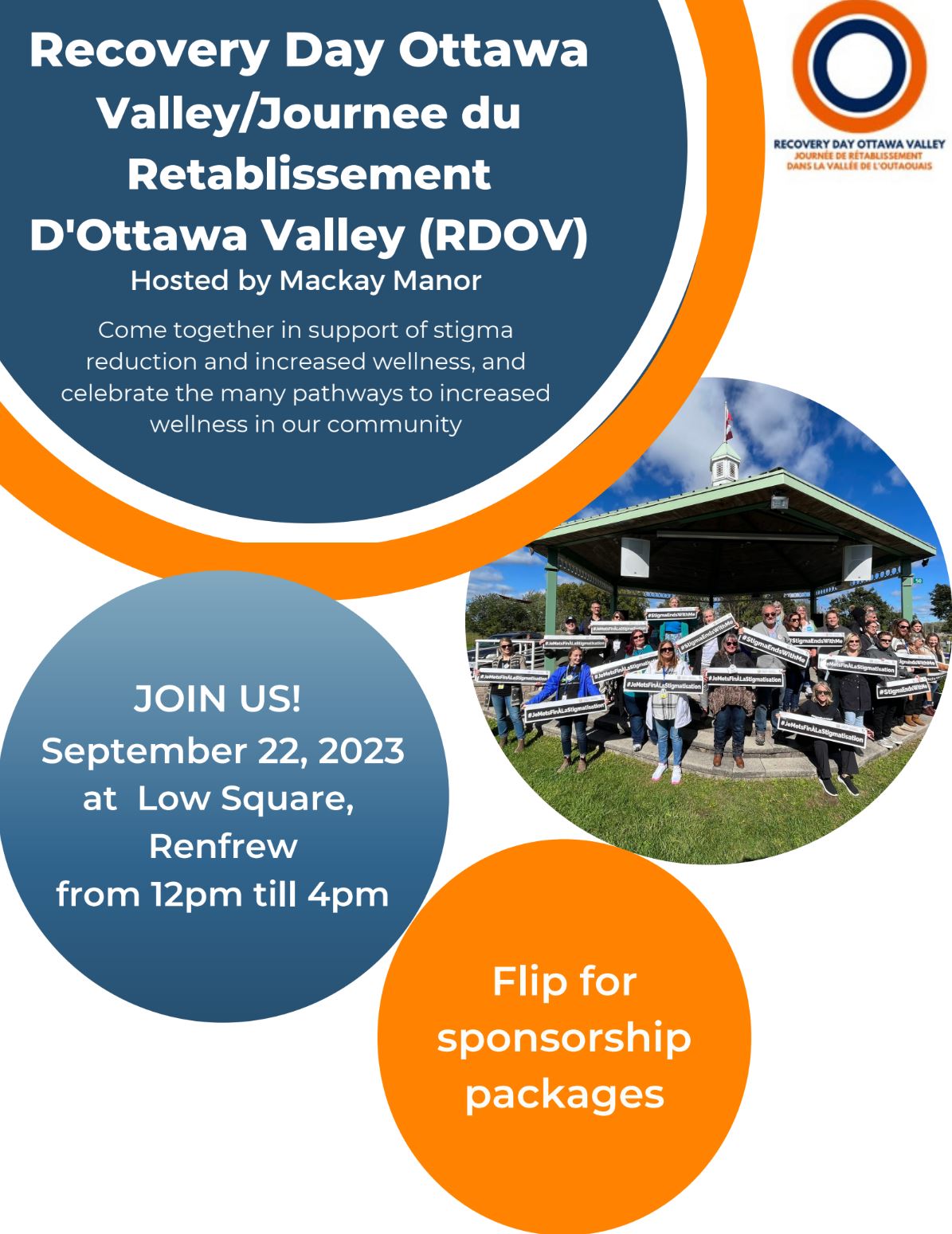 Recover Day Ottawa Valley Sponshorship 