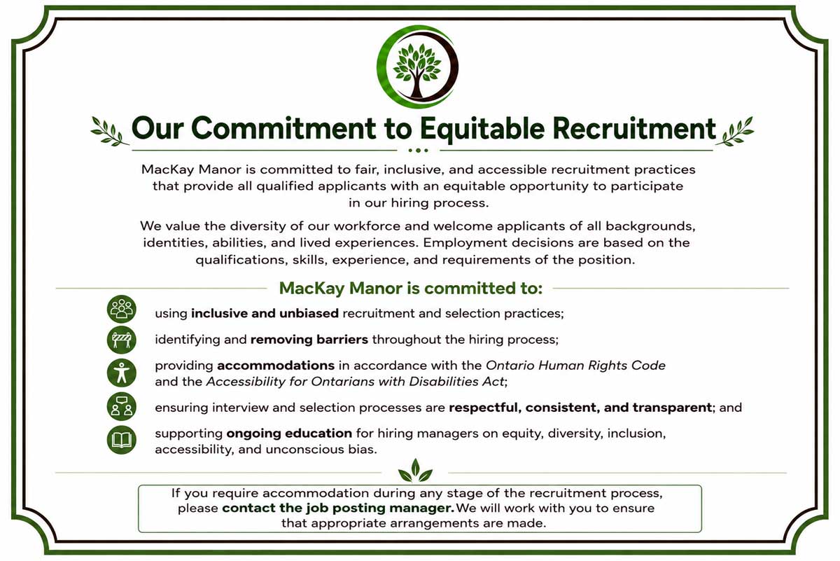 Committment to Equitable to Recruitment